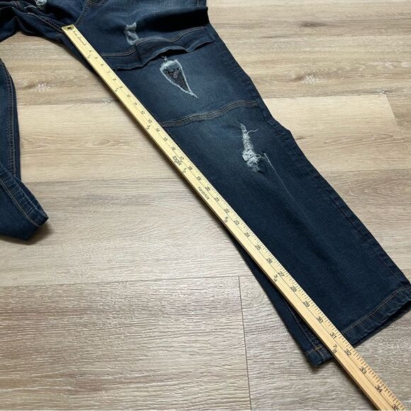 Ecko Unltd Men's Skinny Fit Denim Jeans Size 38 x 32 Distressed Moto - Picture 6 of 15